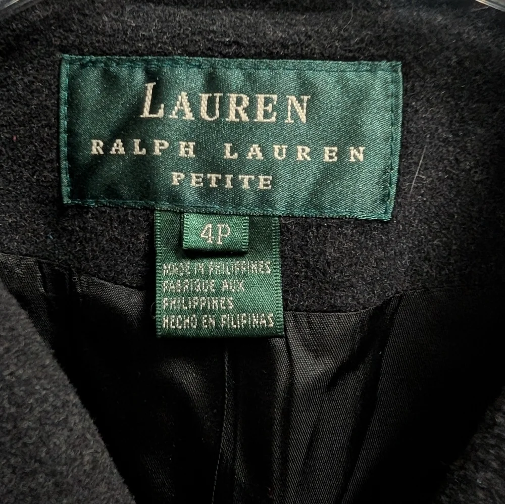 Lauren Ralph Lauren Wool Angora Blend Black Blazer Jacket 4P